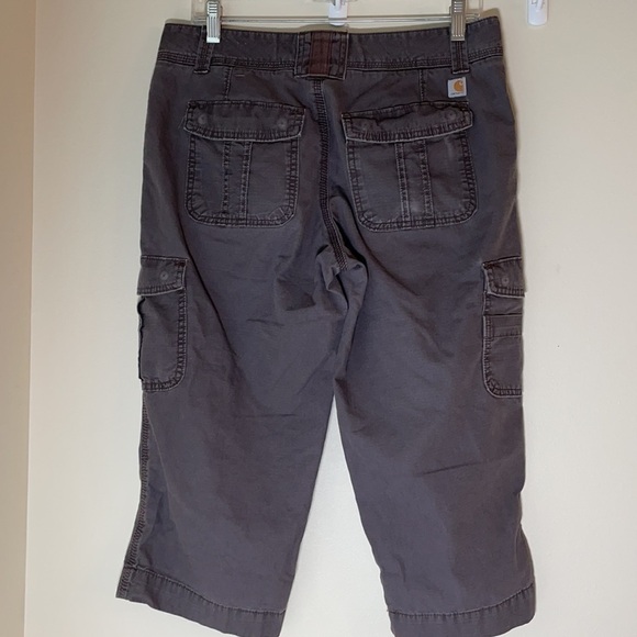 CARHARTT Relaxed Fit Crop Capri Pants Size 8 - Picture 3 of 6